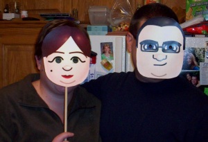 Our Halloween costumes from 2010.  I really can't take any credit on this one - the Mii designs are courtesy of my talented hubby.
